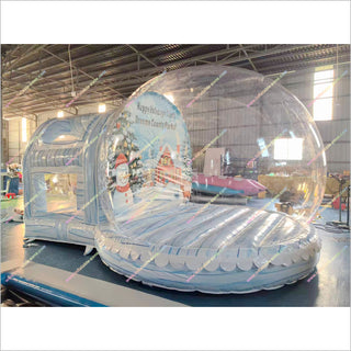 Happy Holidays Inflatable Snowman Snow Globe My First Christmas Snow Globe For Adults