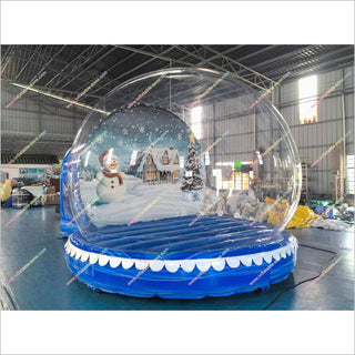 Rent Inflatable Snow Globe With Picture Inside Transparent Air Dome Christmas Snow Globes For Sale