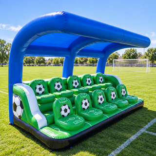 Commercial Mobile Inflatable Football Bleacher Sun And Rain Shade Inflatable Soccer Bleacher For Soccer Field