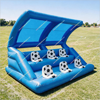 Inflatable Soccer Bleachers Ball-Shaped Seats Inflatable Football Bleachers Interactive Activities For Adults