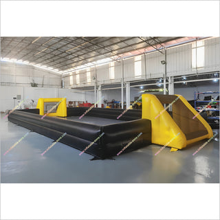 Indoor Football Pitches Near Me Inflatable Play Arena Yellow And Black Inflatable Soccer Field For Sale