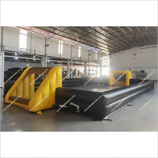 Indoor Football Pitches Near Me Inflatable Play Arena Yellow And Black Inflatable Soccer Field For Sale