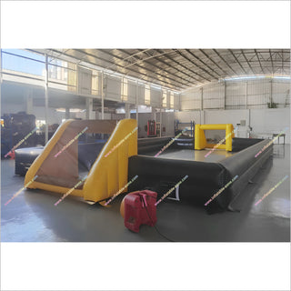 Indoor Football Pitches Near Me Inflatable Play Arena Yellow And Black Inflatable Soccer Field For Sale