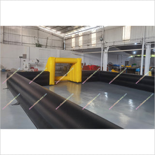 Indoor Football Pitches Near Me Inflatable Play Arena Yellow And Black Inflatable Soccer Field For Sale