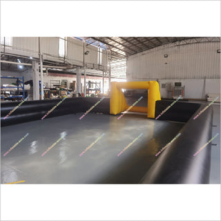 Indoor Football Pitches Near Me Inflatable Play Arena Yellow And Black Inflatable Soccer Field For Sale