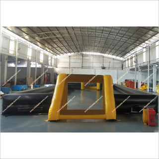 Indoor Football Pitches Near Me Inflatable Play Arena Yellow And Black Inflatable Soccer Field For Sale