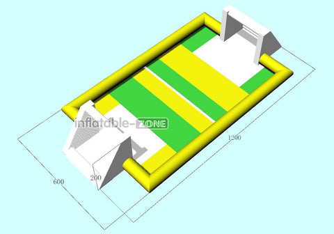 Inflatable-Zone Design Huge Inflatable Football Pitch Court Airtight Inflatable Soccer Field Outdoor Sports Games