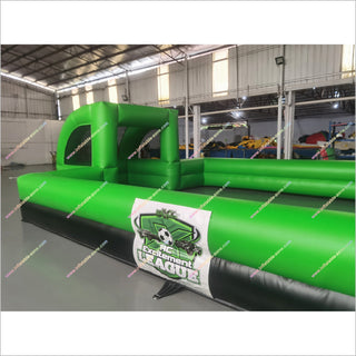 Indoor Football Court Arena Sports Inflatable Fun Zone Soap Playground Inflatable Soccer Field Hire