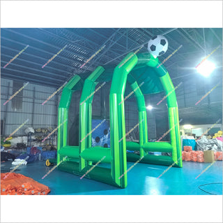 Inflatable Soccer Goal Bounce House Arena Football Field Goal Inflatable Interactive Penalty Shootout Game