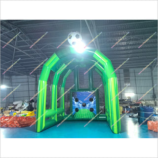 Inflatable Soccer Goal Bounce House Arena Football Field Goal Inflatable Interactive Penalty Shootout Game