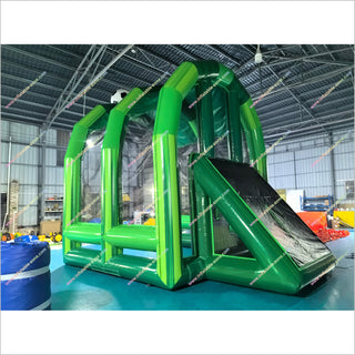 Inflatable Soccer Goal Bounce House Arena Football Field Goal Inflatable Interactive Penalty Shootout Game