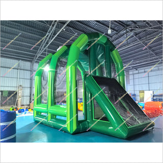Inflatable Soccer Goal Bounce House Arena Football Field Goal Inflatable Interactive Penalty Shootout Game