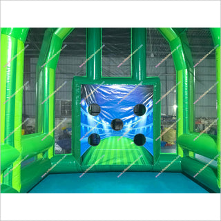 Inflatable Soccer Goal Bounce House Arena Football Field Goal Inflatable Interactive Penalty Shootout Game