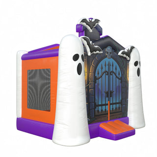 Halloween Inflatable Ghost Blow Up Haunted Castle Inflatable Jumper For Party Spooky Bounce House Rental