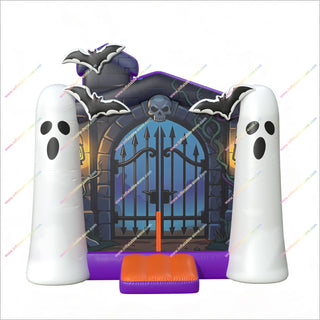Halloween Inflatable Ghost Blow Up Haunted Castle Inflatable Jumper For Party Spooky Bounce House Rental