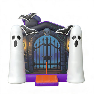 Halloween Inflatable Ghost Blow Up Haunted Castle Inflatable Jumper For Party Spooky Bounce House Rental