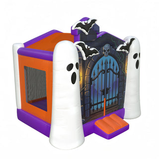 Halloween Inflatable Ghost Blow Up Haunted Castle Inflatable Jumper For Party Spooky Bounce House Rental