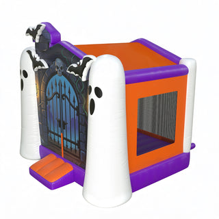 Halloween Inflatable Ghost Blow Up Haunted Castle Inflatable Jumper For Party Spooky Bounce House Rental