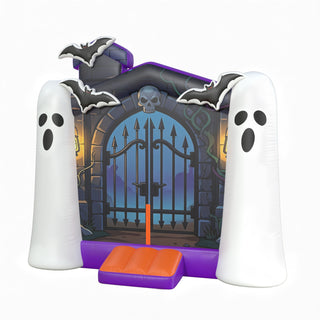 Halloween Inflatable Ghost Blow Up Haunted Castle Inflatable Jumper For Party Spooky Bounce House Rental