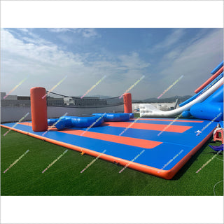Inflatable Sports Court Air Trampoline Park Outdoor Team Games Inflatable Play Equipment For Sale