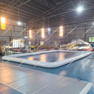 Best Pool Cover Inflatable Clear Dome Transparent Tent Inflatable Swimming Pool Cover For Sale