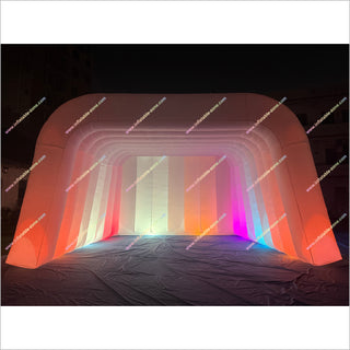 Illuminated Inflatable Tent Event With Colorful Led Lights Childrens Tunnel Tent Inflatable Nightclub For Hire