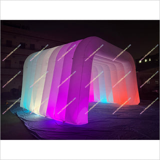 Illuminated Inflatable Tent Event With Colorful Led Lights Childrens Tunnel Tent Inflatable Nightclub For Hire