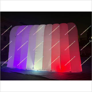 Illuminated Inflatable Tent Event With Colorful Led Lights Childrens Tunnel Tent Inflatable Nightclub For Hire