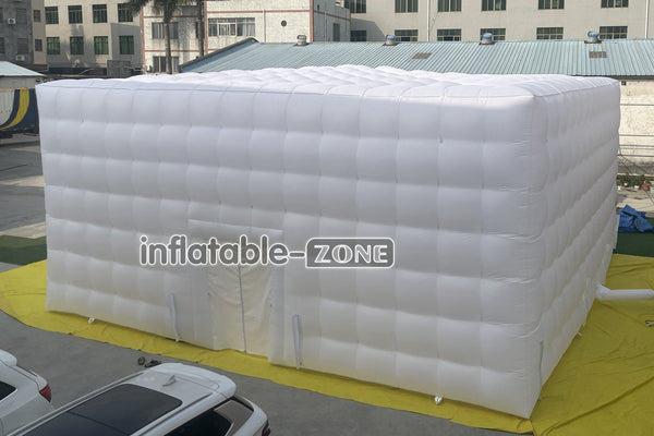 Giant White Wedding Inflatable Cube Tent Large Party Inflatable Tent House For Outdoor