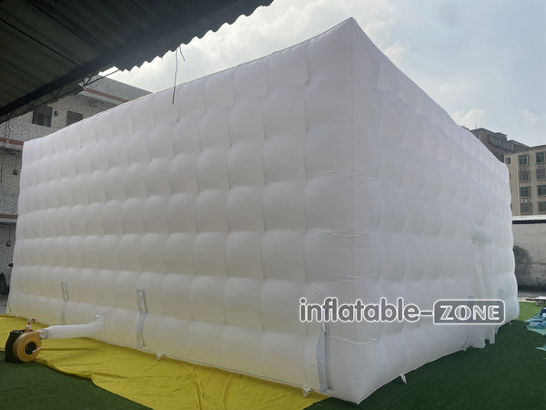 Giant White Wedding Inflatable Cube Tent Large Party Inflatable Tent House For Outdoor