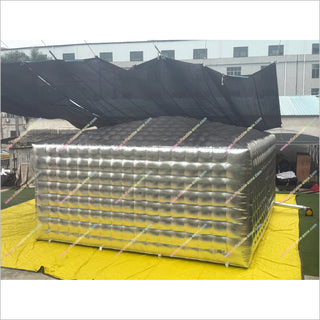 Inflatable Tent Nightclub Camping Tent Cube Silver Advertising Inflatable Event Tents For Sale