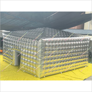 Inflatable Tent Nightclub Camping Tent Cube Silver Advertising Inflatable Event Tents For Sale