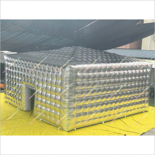Inflatable Tent Nightclub Camping Tent Cube Silver Advertising Inflatable Event Tents For Sale