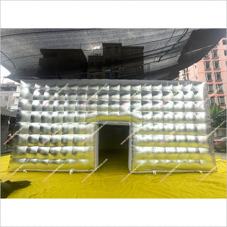 Inflatable Tent Nightclub Camping Tent Cube Silver Advertising Inflatable Event Tents For Sale