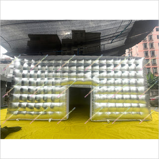 Inflatable Tent Nightclub Camping Tent Cube Silver Advertising Inflatable Event Tents For Sale