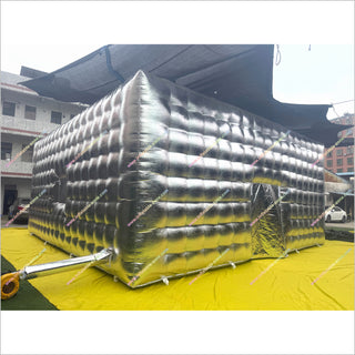 Inflatable Tent Nightclub Camping Tent Cube Silver Advertising Inflatable Event Tents For Sale