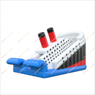 Inflatable Titanic Slide Boat Shape Bouncy Jumping Castle Bouncer Titanic Inflatable Slide For Rent