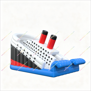 Inflatable Titanic Slide Boat Shape Bouncy Jumping Castle Bouncer Titanic Inflatable Slide For Rent