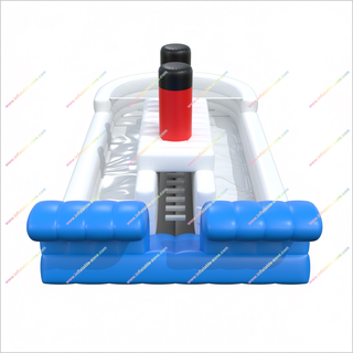 Inflatable Titanic Slide Boat Shape Bouncy Jumping Castle Bouncer Titanic Inflatable Slide For Rent