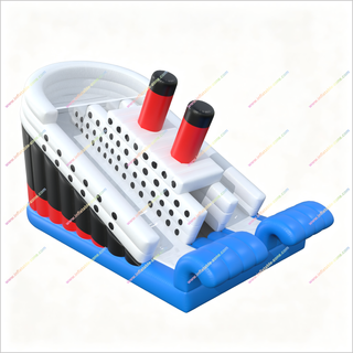 Inflatable Titanic Slide Boat Shape Bouncy Jumping Castle Bouncer Titanic Inflatable Slide For Rent