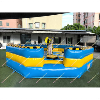 Inflatable Meltdown Sweeper Obstacle Challenge Game Inflatable Wipeout Eliminator Toxic Meltdown For Sale