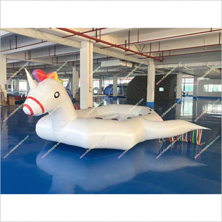 Inflatable Unicorn Boat Lake Water Toys Floating Inflatable Boat Raft Lounge Fun Water Parks Near Me