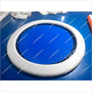 Round Inflatable Water Hammock Floating Island Dock Pool Inflatable Hammock Floating Trampoline For Sale