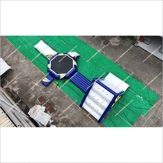 Commercial Water Trampoline Inflatable Water Slide Combo Inflatable Floating Water Park For Sale