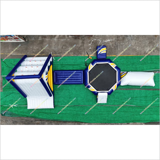 Commercial Water Trampoline Inflatable Water Slide Combo Inflatable Floating Water Park For Sale