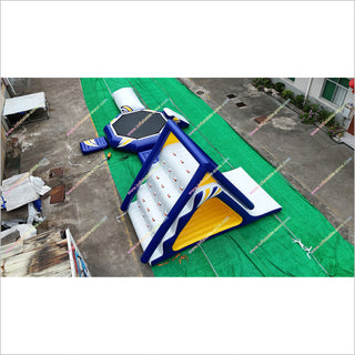 Commercial Water Trampoline Inflatable Water Slide Combo Inflatable Floating Water Park For Sale