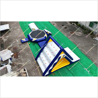 Commercial Water Trampoline Inflatable Water Slide Combo Inflatable Floating Water Park For Sale