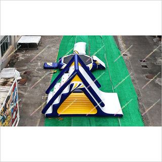 Commercial Water Trampoline Inflatable Water Slide Combo Inflatable Floating Water Park For Sale