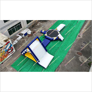 Commercial Water Trampoline Inflatable Water Slide Combo Inflatable Floating Water Park For Sale