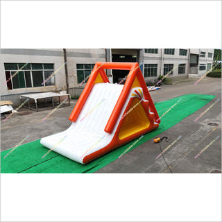 Inflatable Water Slide Floating Game Climbing Mountain Triangle Slides Inflatable Water Toys For Lake